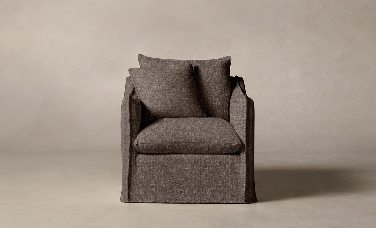 The Dune Chair - Heritage Belgian Linen Carob