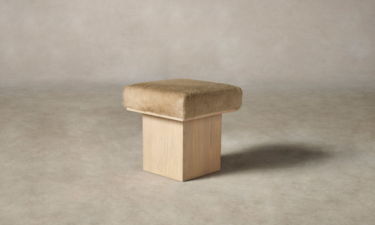 The Mulberry Ottoman - Pony Hair Leather Russet
