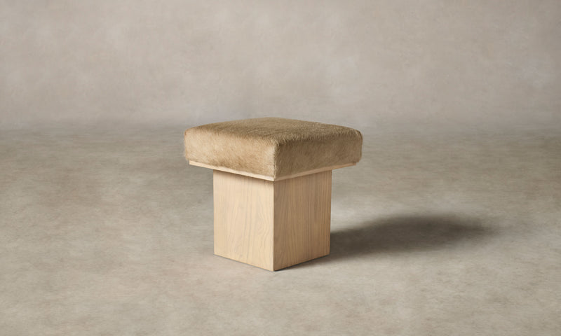 The Mulberry Ottoman - Pony Hair Leather Russet