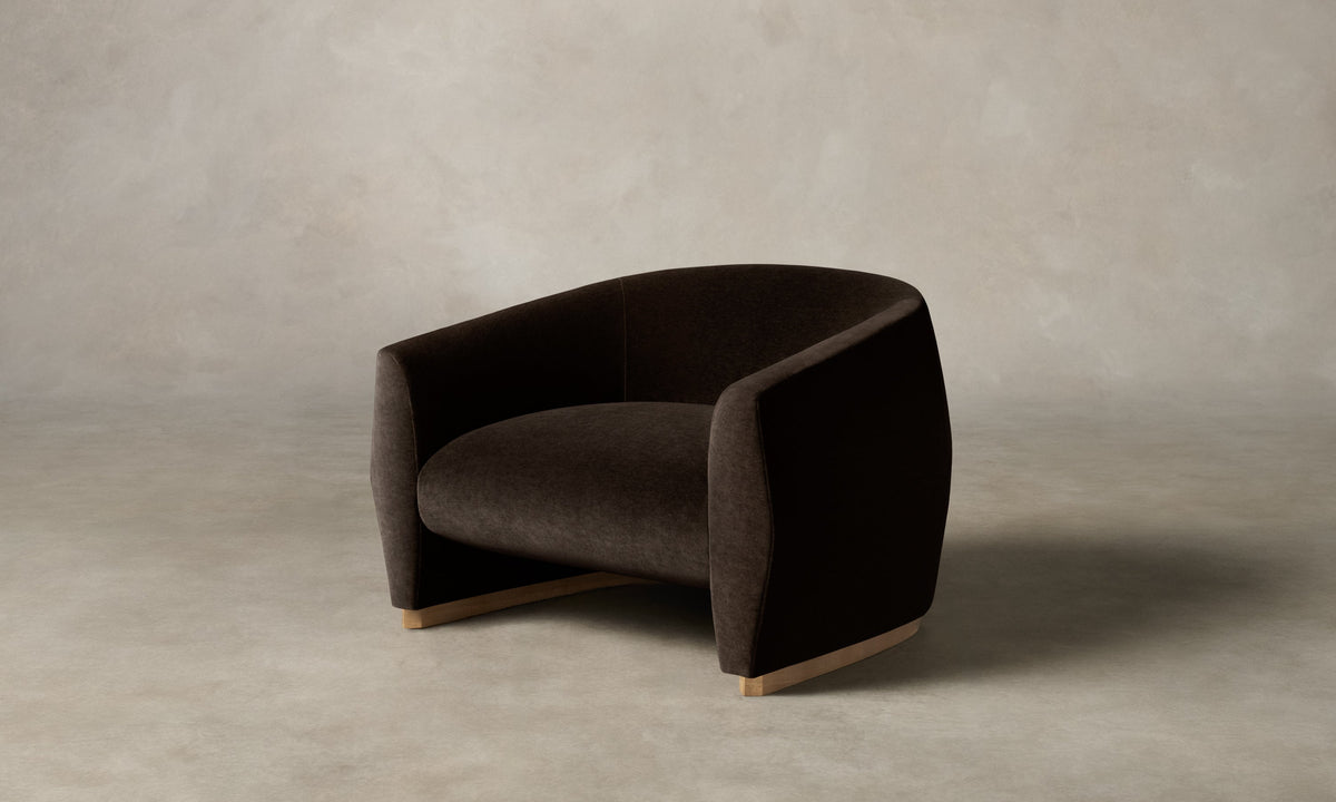 The Alpe Chair - Mohair Chocolate
