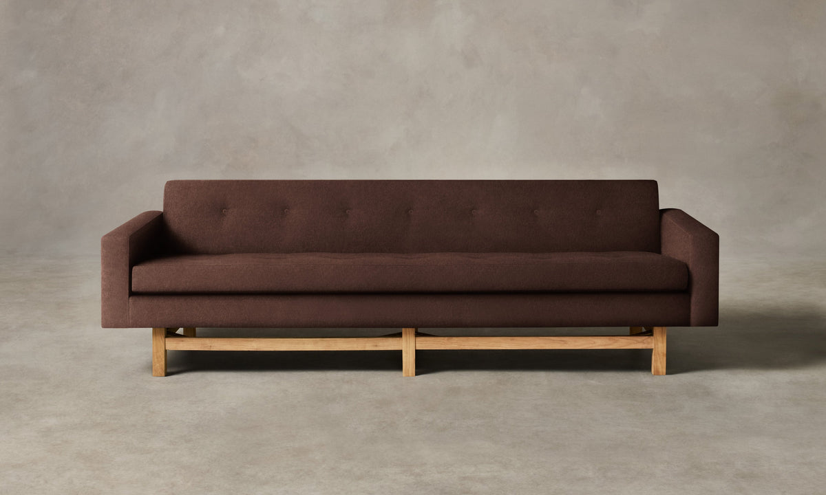 The Anders Sofa - Marled Alpaca Velvet Molasses