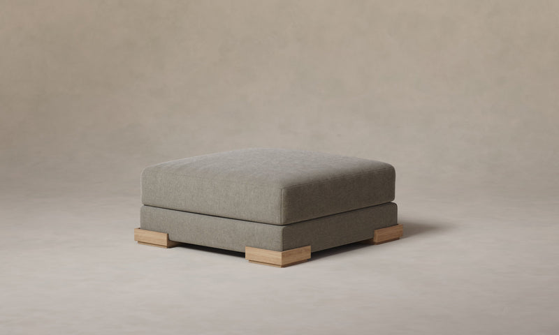 The Blair Ottoman - Mohair Fog