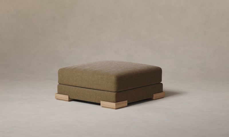 The Blair Ottoman - Mohair Mink