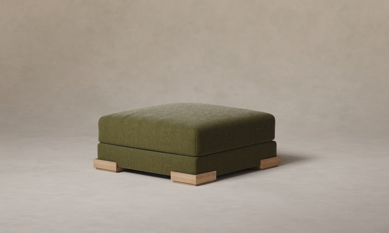 The Blair Ottoman - Mohair Moss