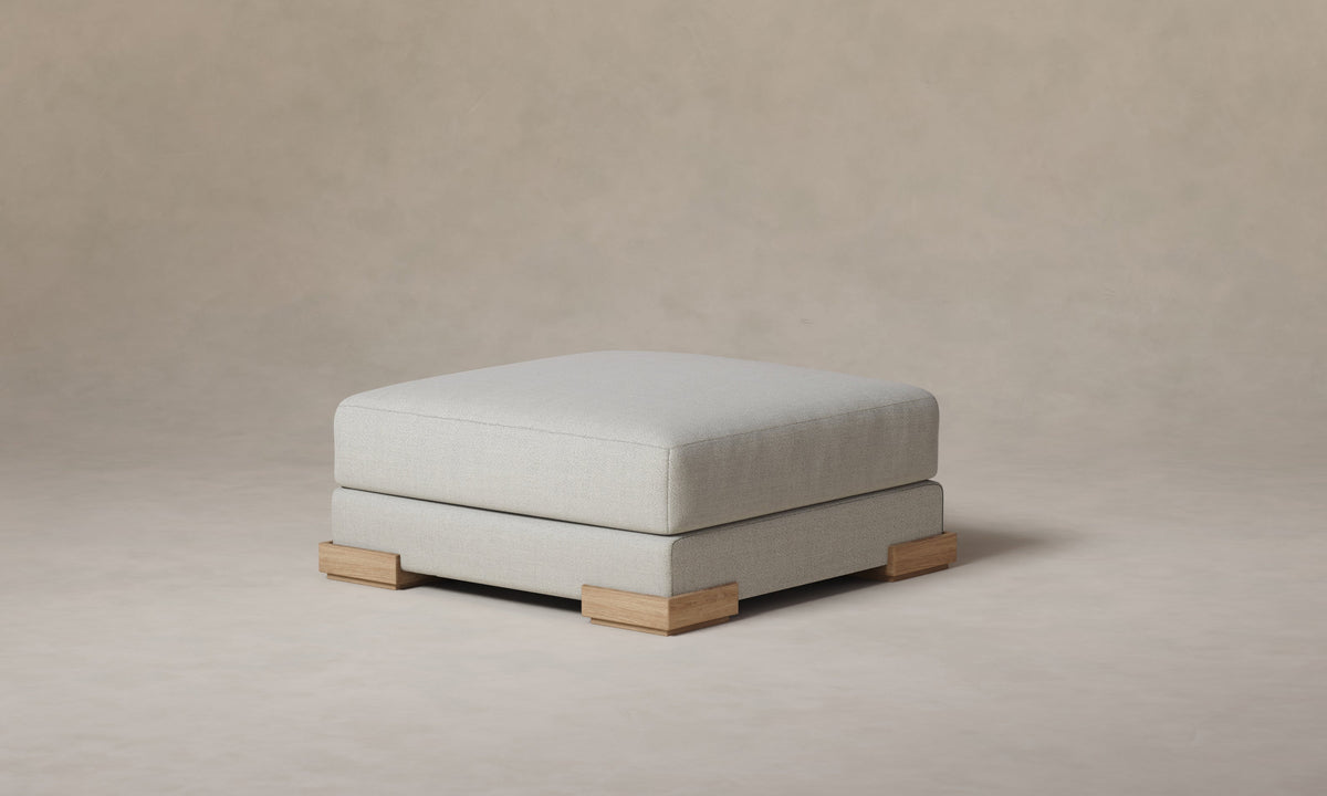 The Blair Ottoman - Performance Textural Weave Breeze
