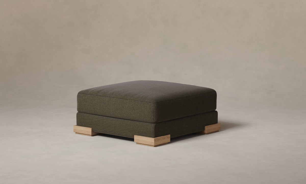 The Blair Ottoman - Performance Textural Weave Root