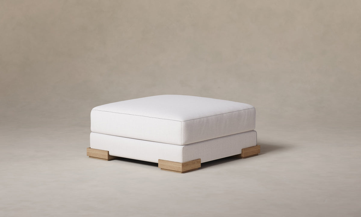 The Blair Ottoman - Performance Textural Weave Wisp