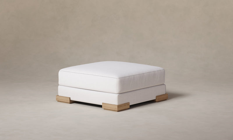 The Blair Ottoman - Performance Textural Weave Wisp