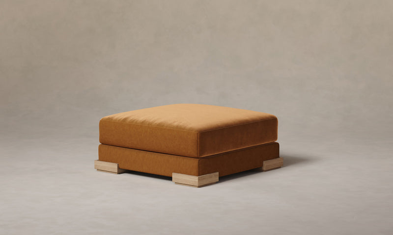 The Blair Ottoman - Performance Velvet Cider
