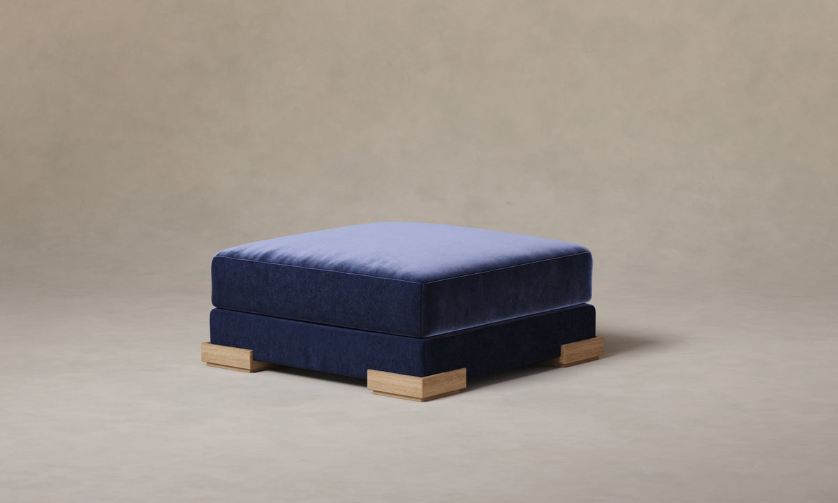 The Blair Ottoman - Performance Velvet Midnight