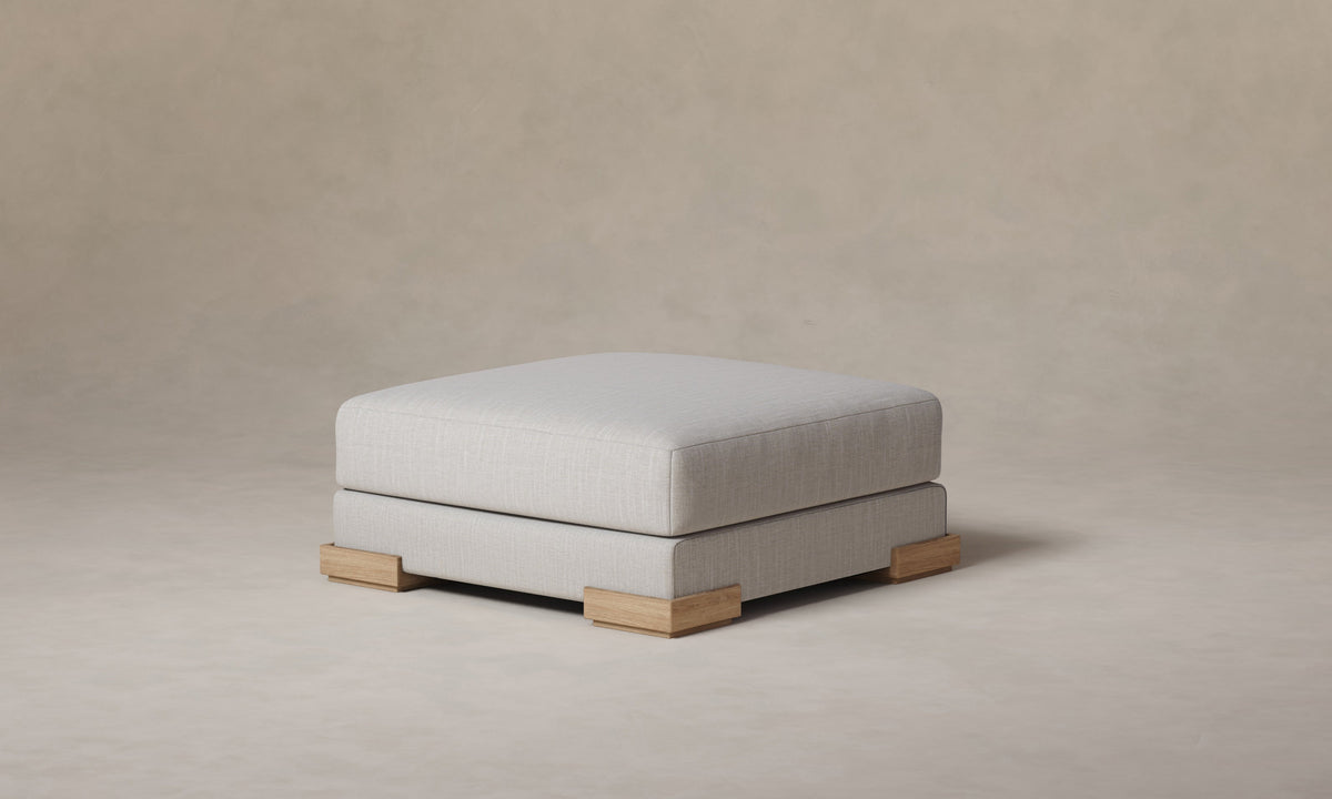 The Blair Ottoman - Performance Woven Chenille Steel