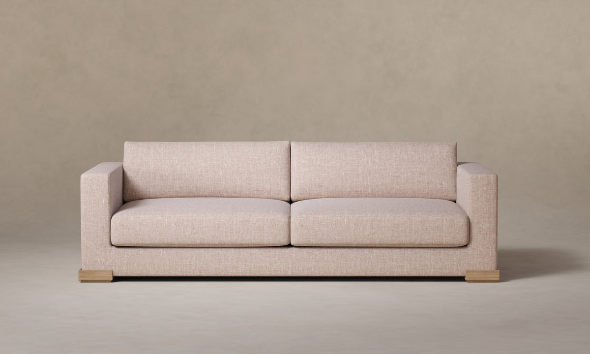 The Blair Sofa - Heritage Belgian Linen Petal