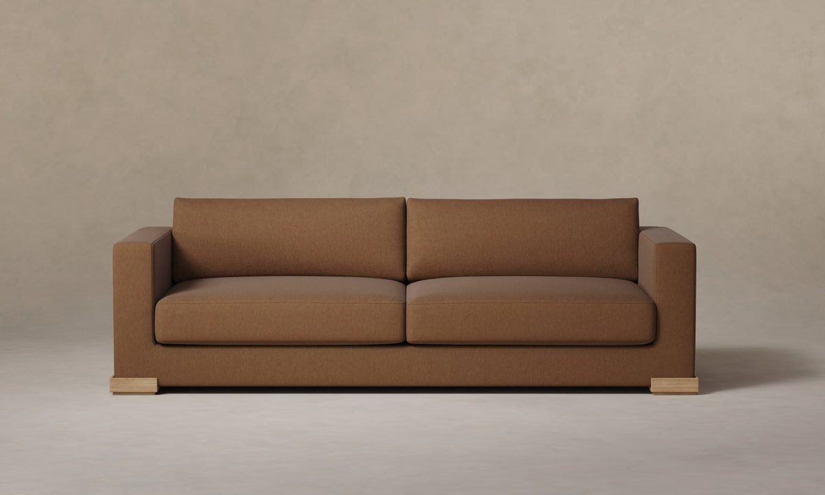The Blair Sofa - Marled Alpaca Velvet Whiskey