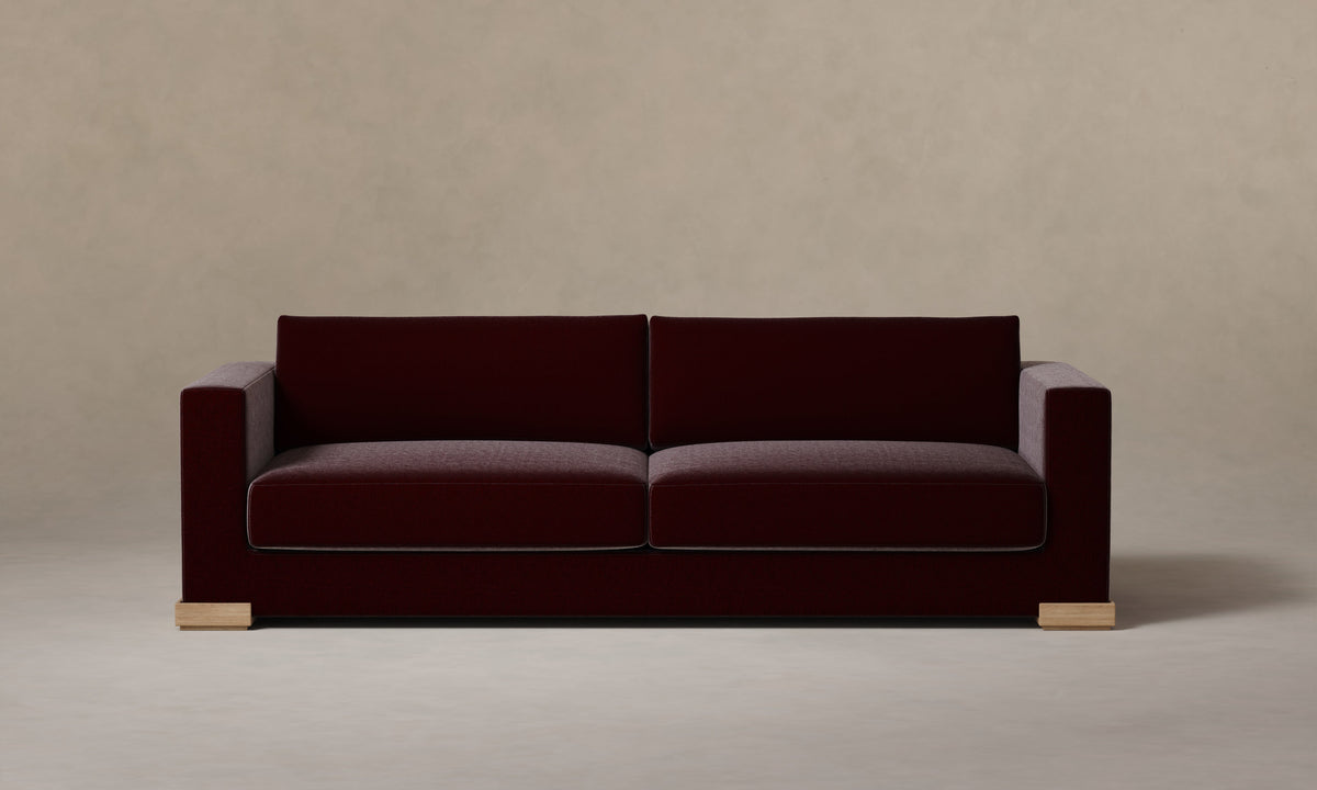 The Blair Sofa - Mohair Crimson