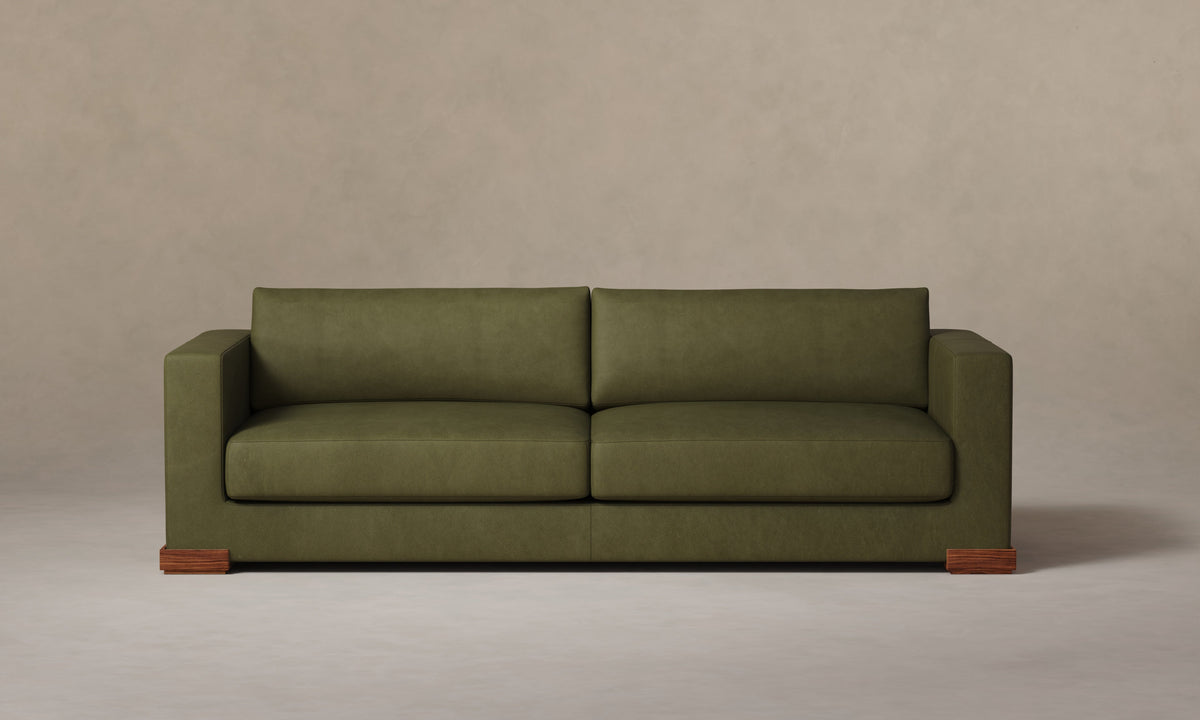 The Blair Sofa - Nubuck Leather Artichoke