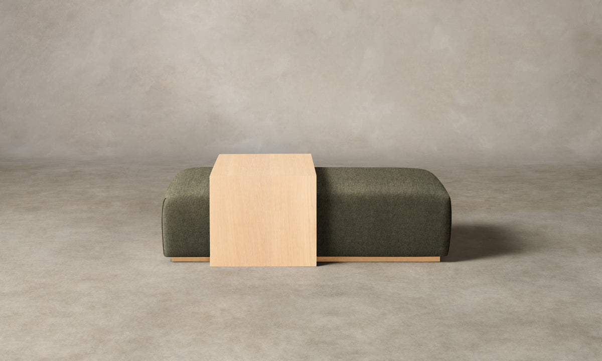 The Bowery Ottoman - Mohair Fog