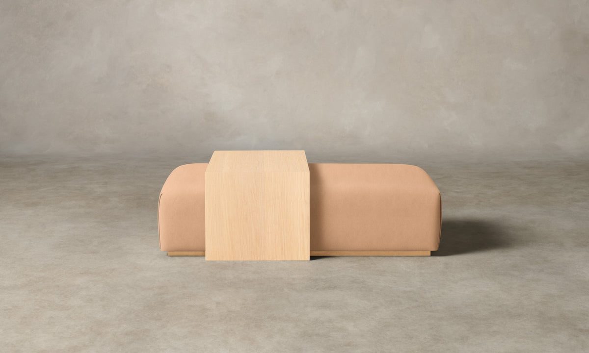 The Bowery Ottoman - Performance Velvet Blossom