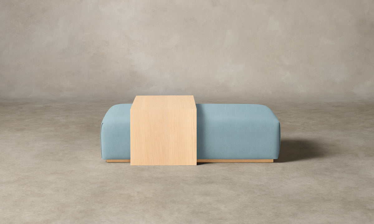 The Bowery Ottoman - Performance Velvet Sky