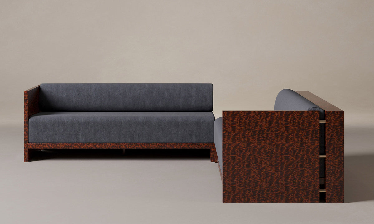 The Brasa Sectional - Marled Alpaca Velvet Basalt
