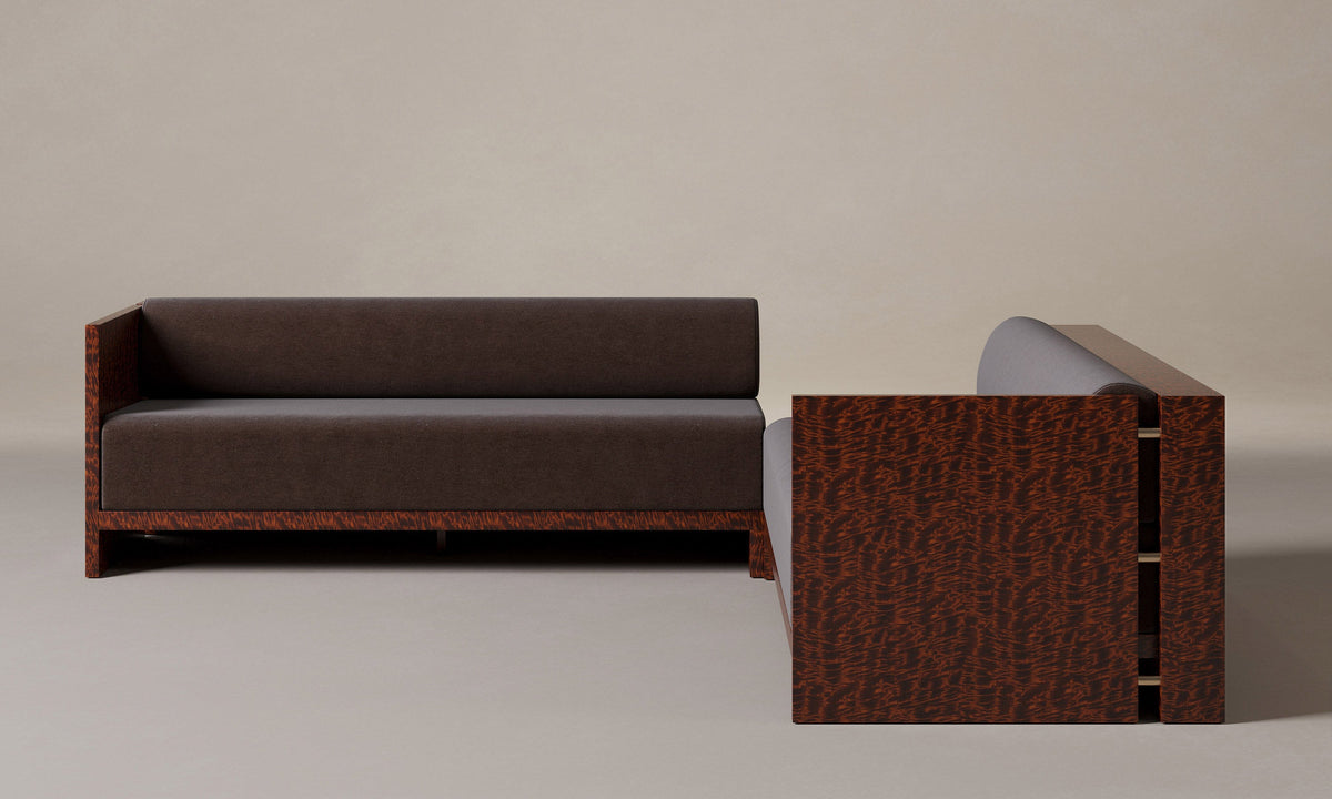 The Brasa Sectional - Marled Alpaca Velvet Molasses