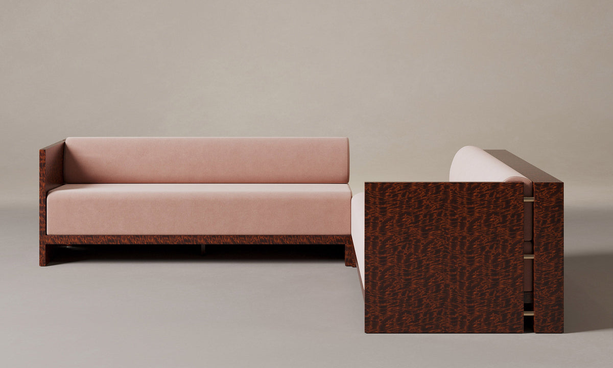 The Brasa Sectional - Performance Velvet Blossom