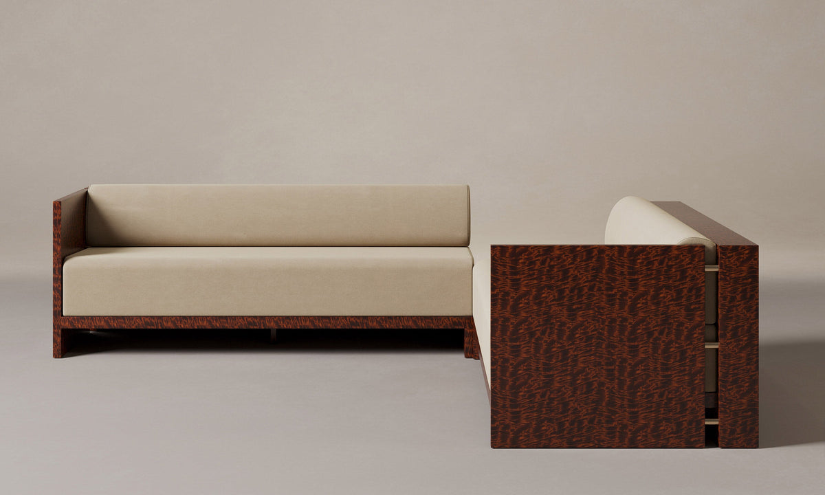 The Brasa Sectional - Performance Velvet Taupe