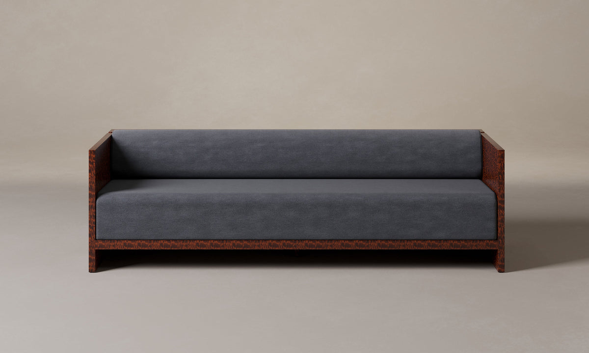 The Brasa Sofa - Marled Alpaca Velvet Basalt