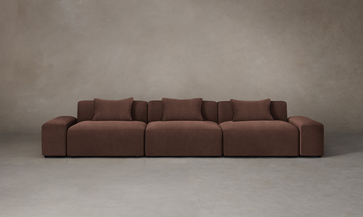 The Breuer Modular Sofa - Marled Alpaca Velvet Molasses