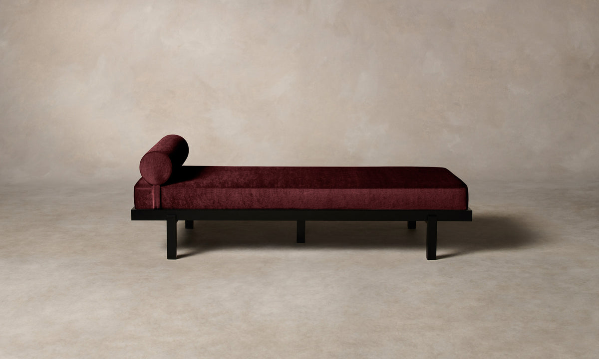The Bruna Daybed - Mohair Crimson