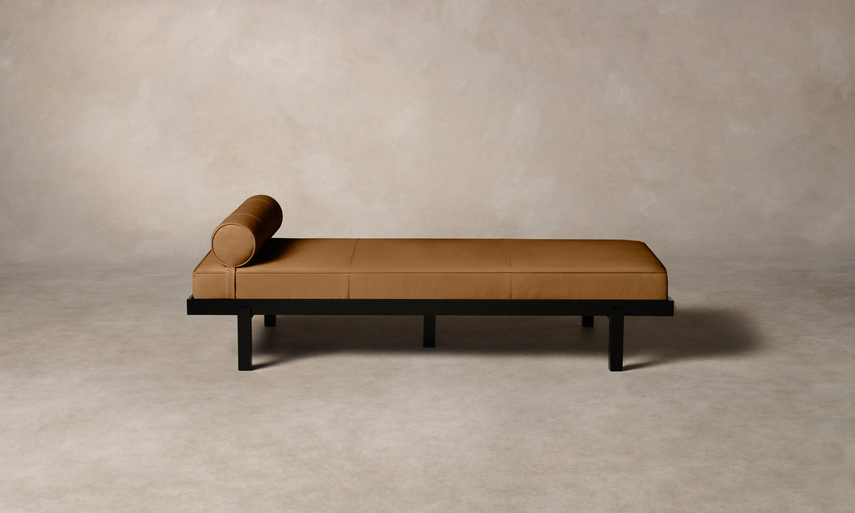 The Bruna Daybed - Nubuck Leather Saddle