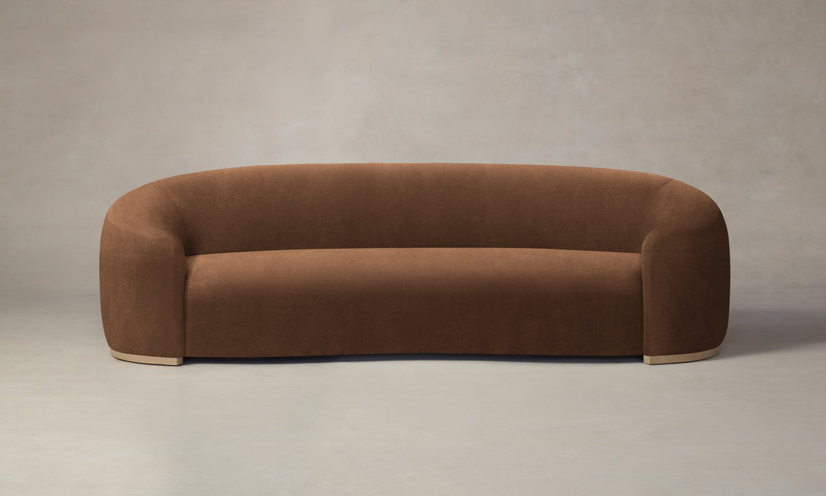 The Chelsea Sofa - Marled Alpaca Velvet Whiskey
