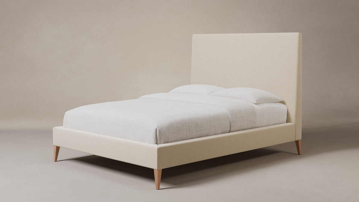 The Essex Bed - Performance Linen Weave Prairie