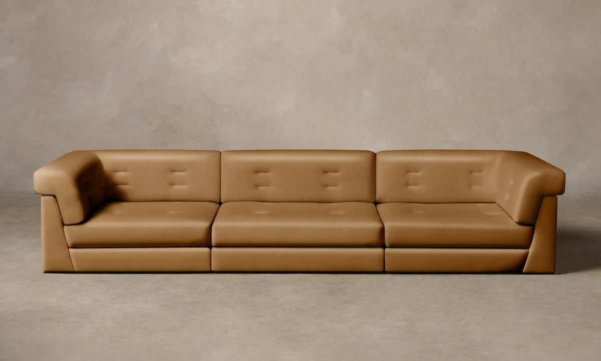 The Forma Modular Sofa - Costa Leather Nutmeg