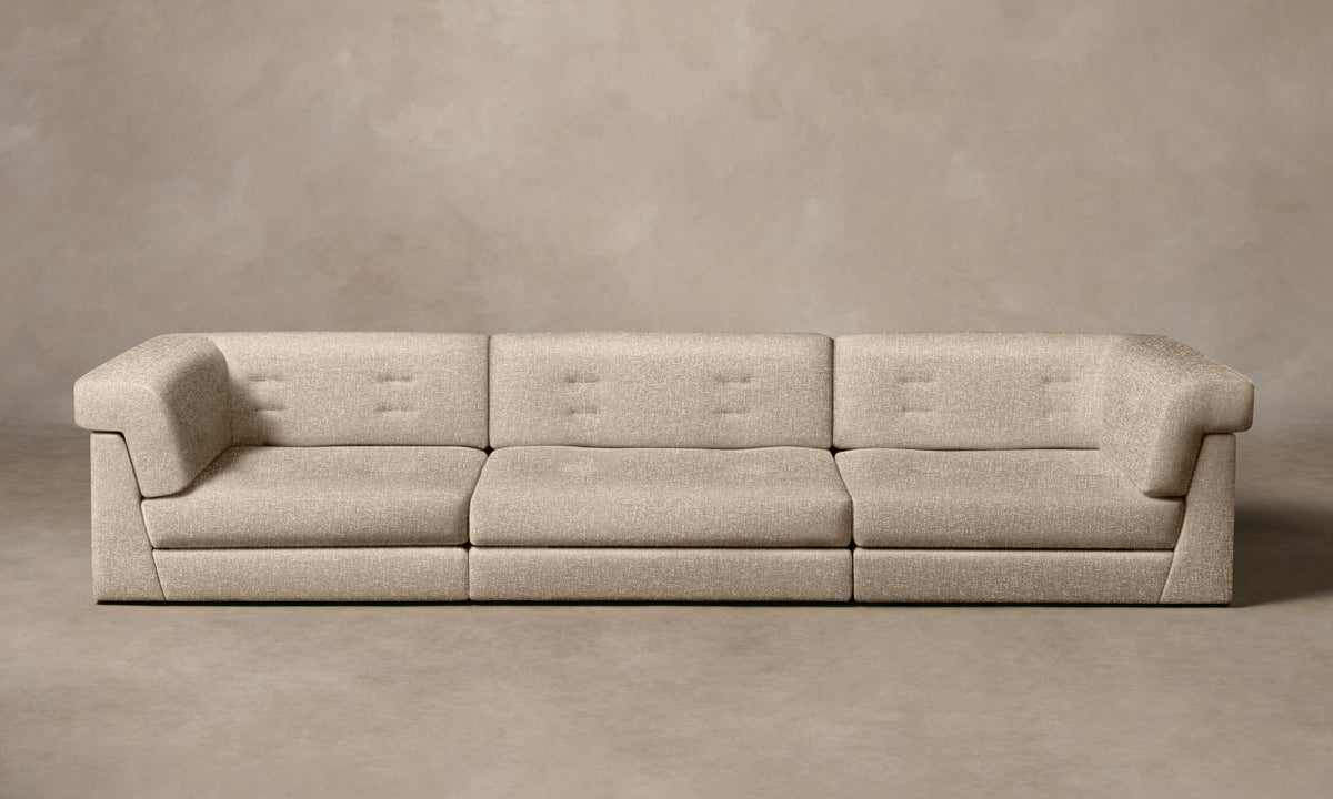 The Forma Modular Sofa - Heritage Belgian Linen Husk
