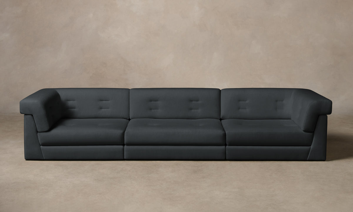 The Forma Modular Sofa - Marled Alpaca Velvet Basalt
