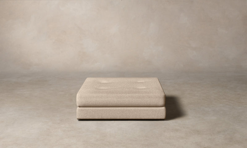 The Forma Ottoman - Heritage Belgian Linen Husk
