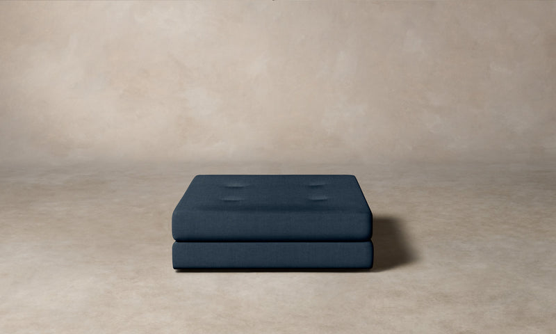 The Forma Ottoman - Performance Linen Weave Bay