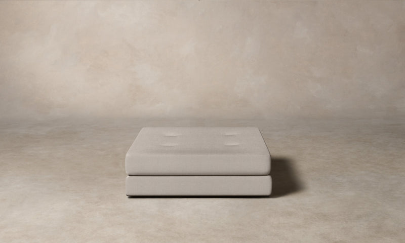 The Forma Ottoman - Performance Linen Weave Cloud