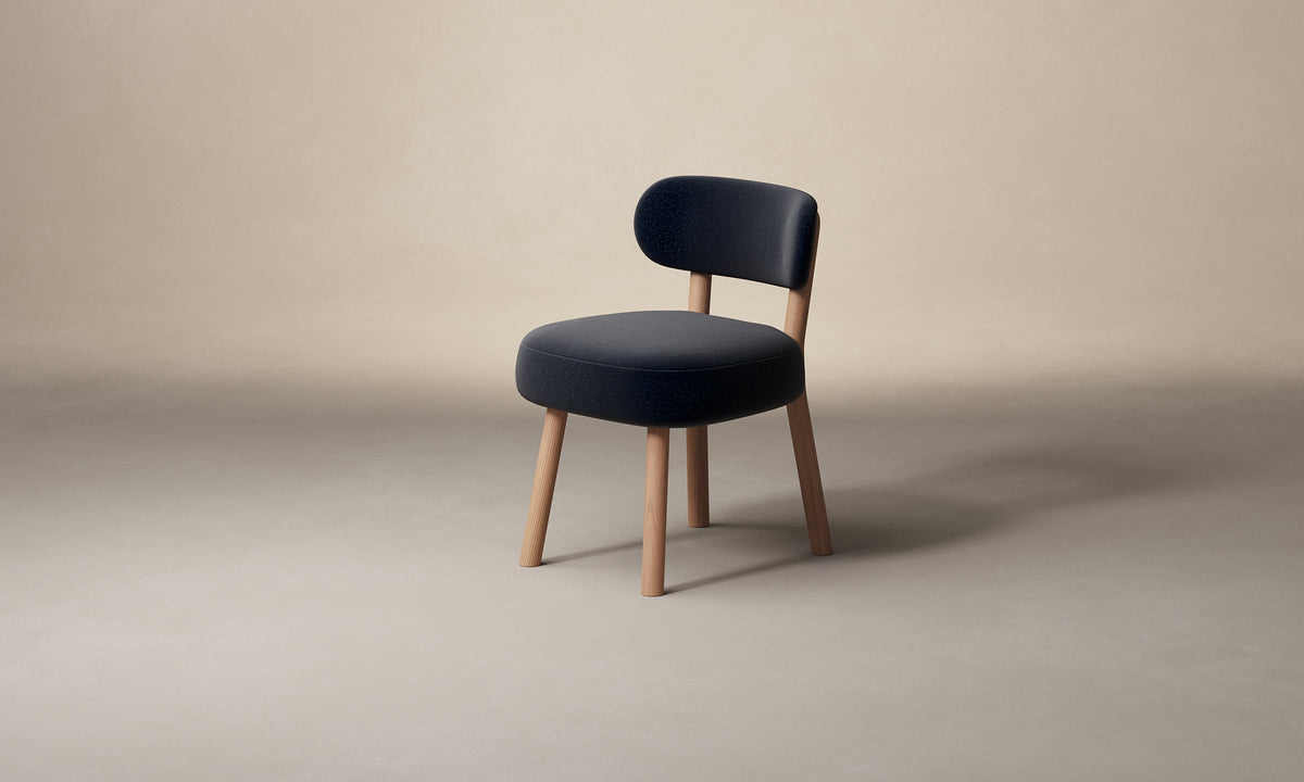 The Jane Dining Chair - Mohair Admiral