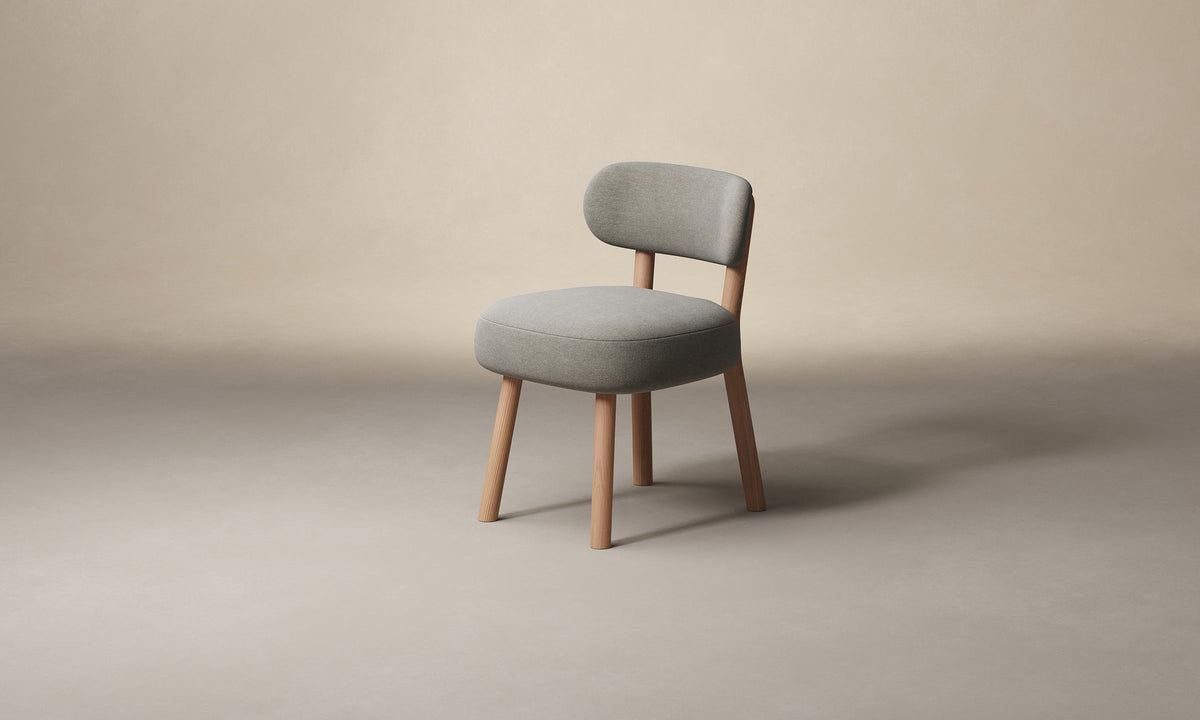 The Jane Dining Chair - Mohair Fog