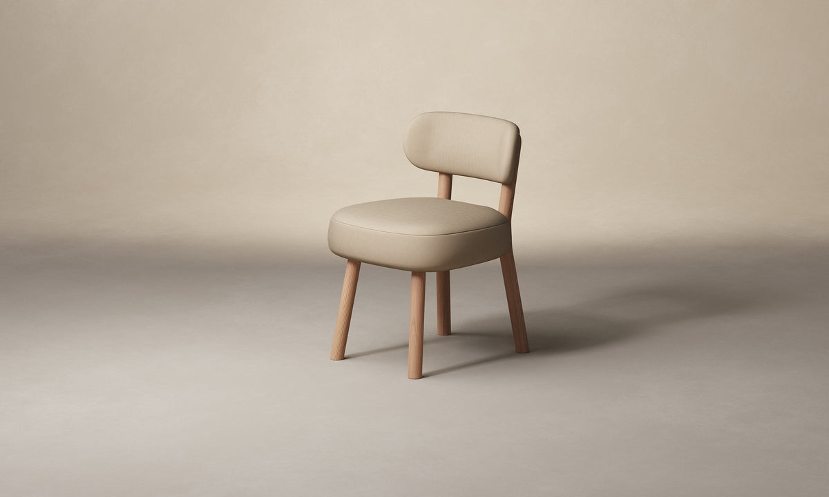 The Jane Dining Chair - Nubuck Leather Fawn