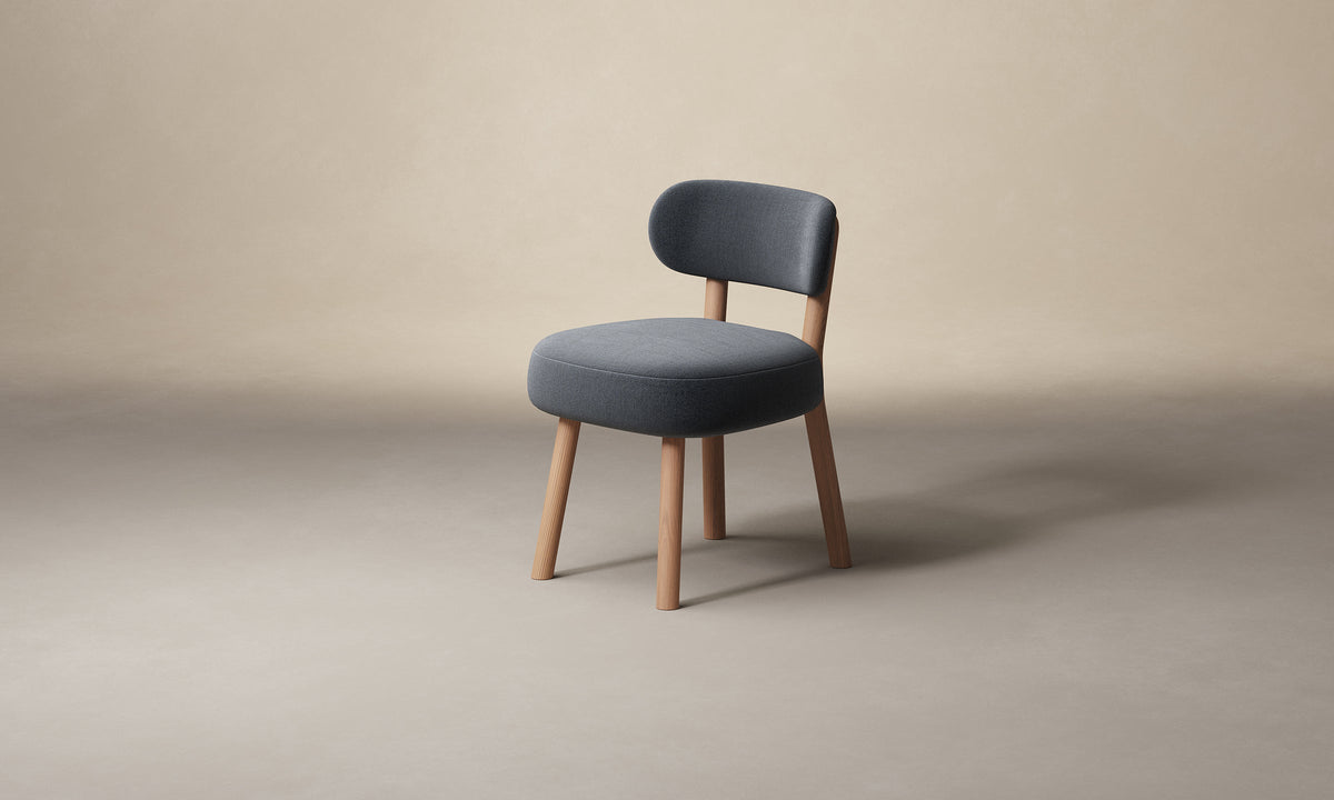The Jane Dining Chair - Performance Textural Weave Marina