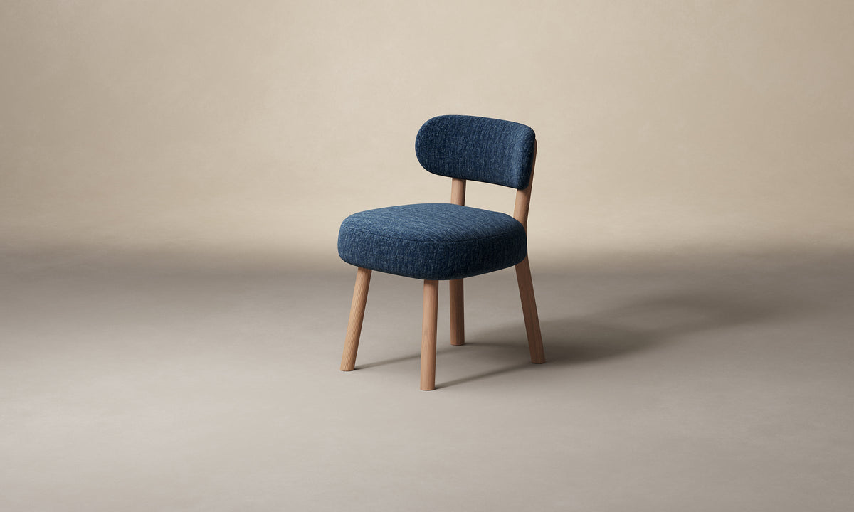 The Jane Dining Chair - Performance Tweed Denim