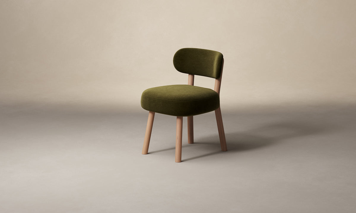 The Jane Dining Chair - Performance Velvet Olive