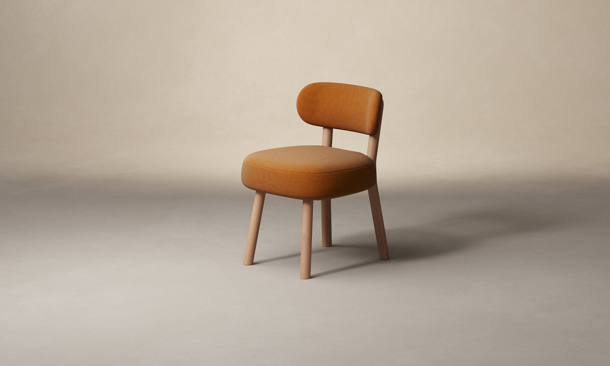 The Jane Dining Chair - Tuscan Leather Camel