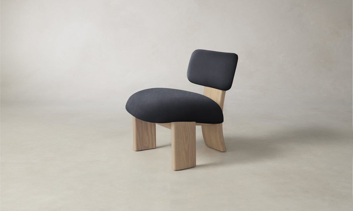 The Kenmare Chair - Marled Alpaca Velvet Nightfall
