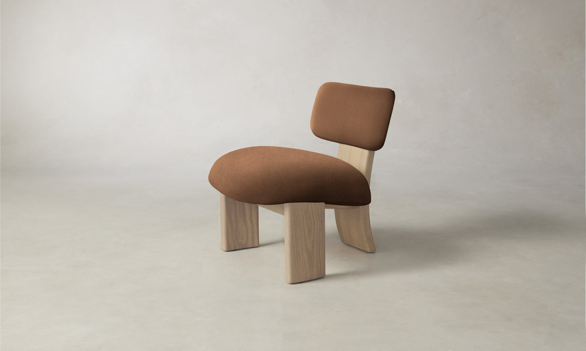 The Kenmare Chair - Marled Alpaca Velvet Whiskey