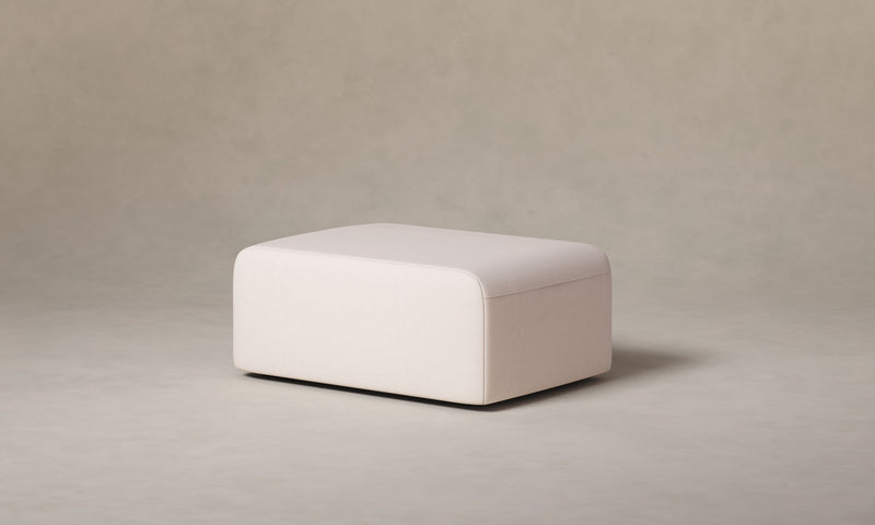 The Marcello Ottoman - Nubuck Leather Sail