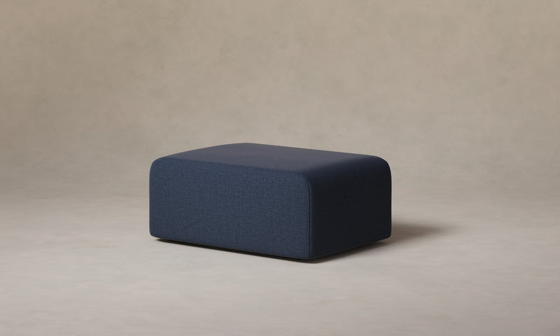 The Marcello Ottoman - Performance Linen Weave Bay