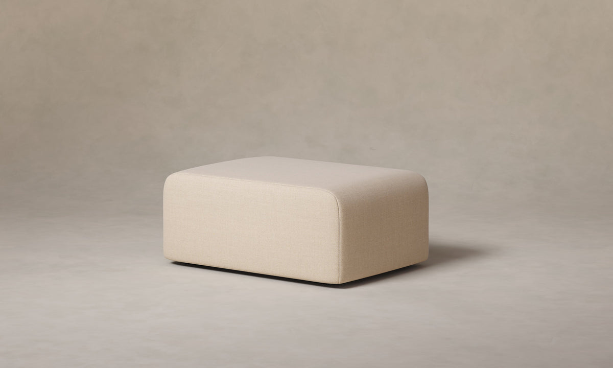 The Marcello Ottoman - Performance Textural Weave Savanna